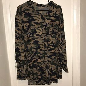 Long sleeve camouflage shirt